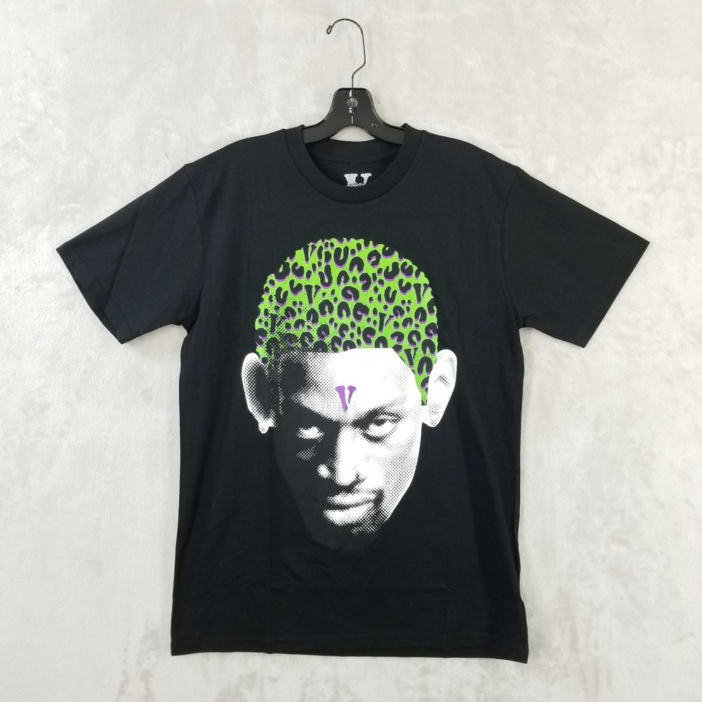 VLONE Dennis Rodman Cheetah T-shirt Adult Size Medium Black Cotton USA Mens